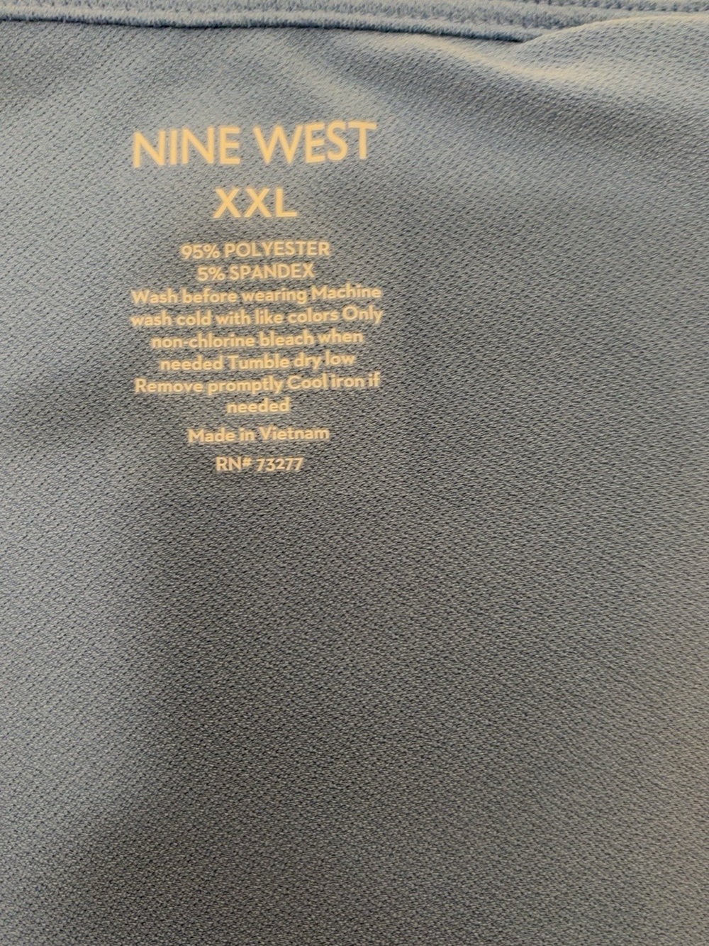 Nine West Blue Wrap Style Tie-Waist Dress – XXL - Picture 8 of 8